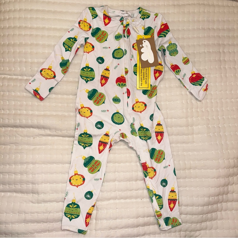 Angel Dear Christmas Zip Onesie 12-18 months NWT
